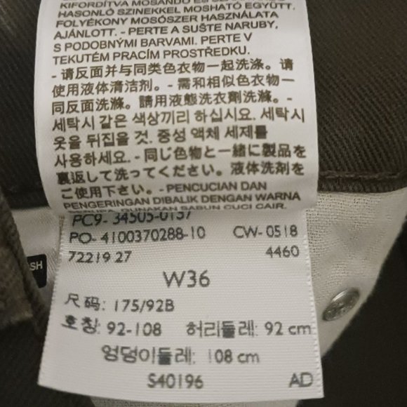 Levi's Strauss Signature Men's 505 Regular Fit Army Green Shorts Size 36 - Picture 4 of 5